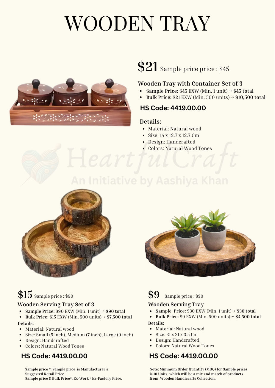 Wooden trays