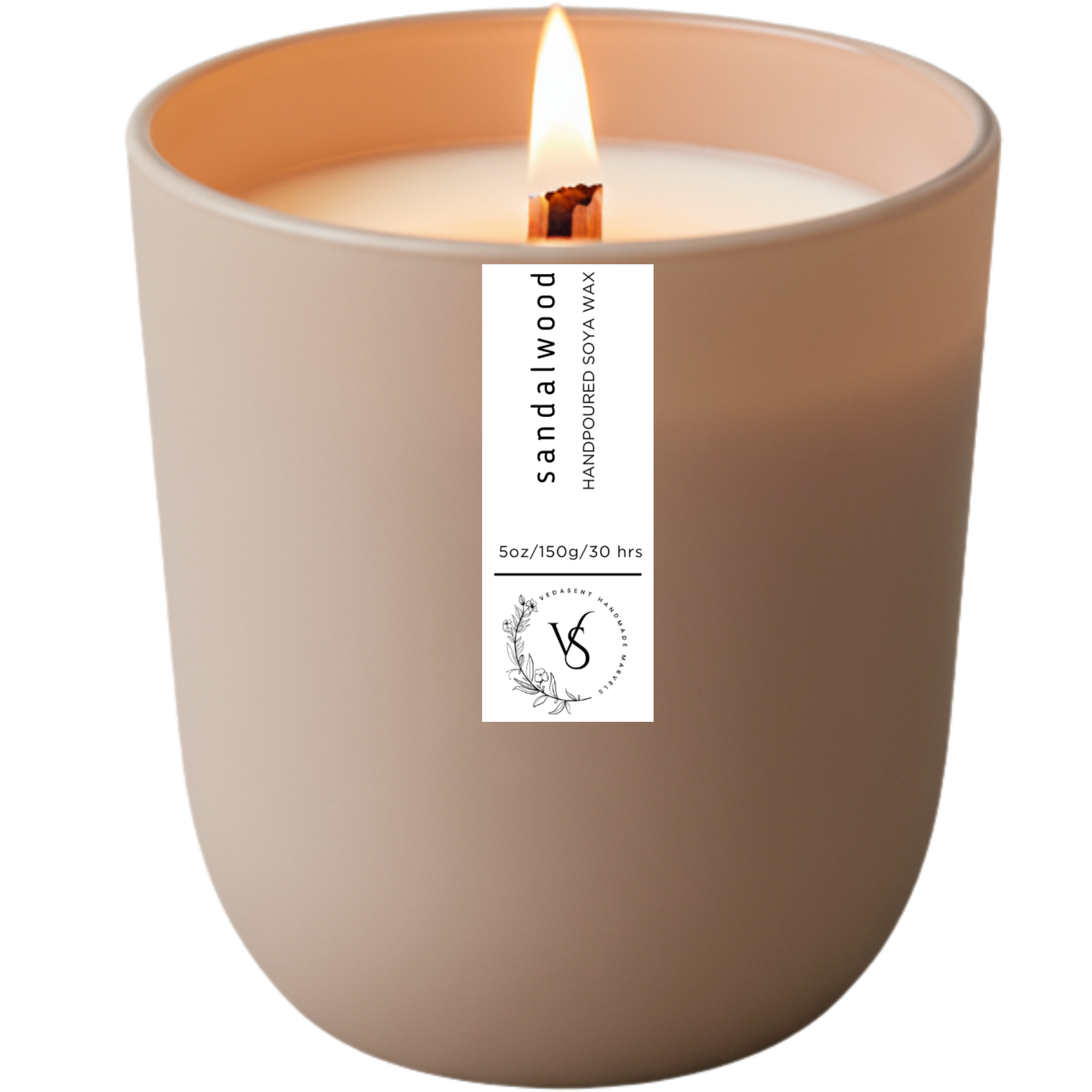 Vedascent Sandalwood scented candle